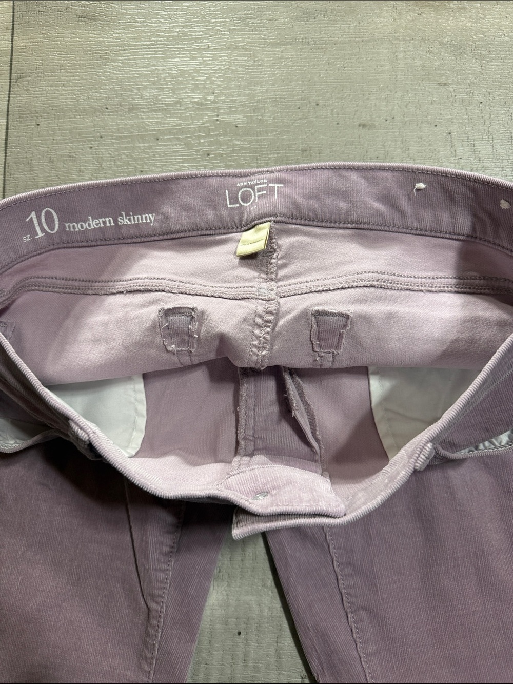 LOFT Modern Skinny Chinos in Lavender